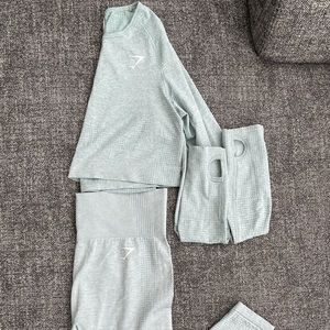 Vita seamless set XL green marl